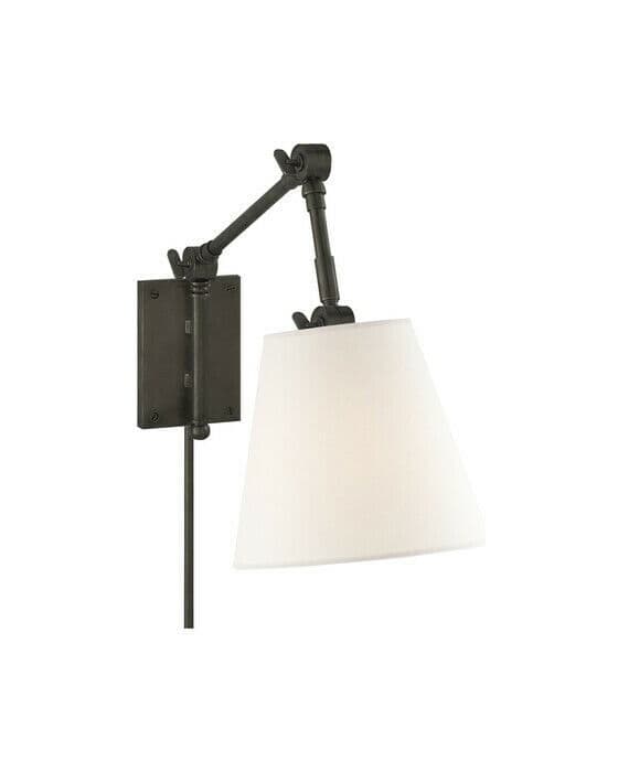 Graves vägglampa brons