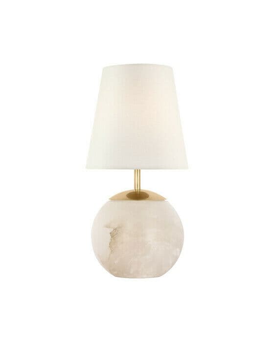 Terri portabel bordslampa alabaster