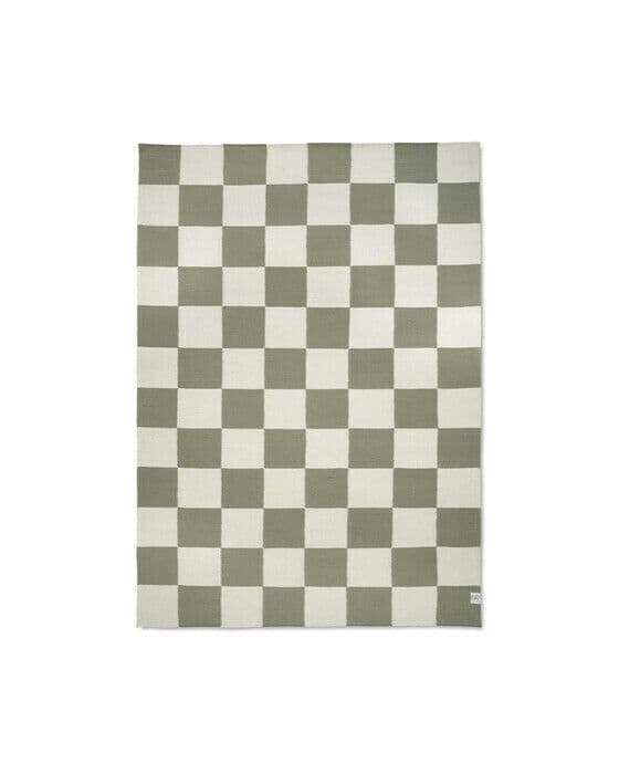 Square matta vit/grön