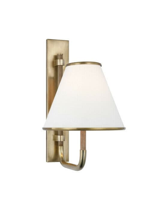 Rigby vägglampa mässing