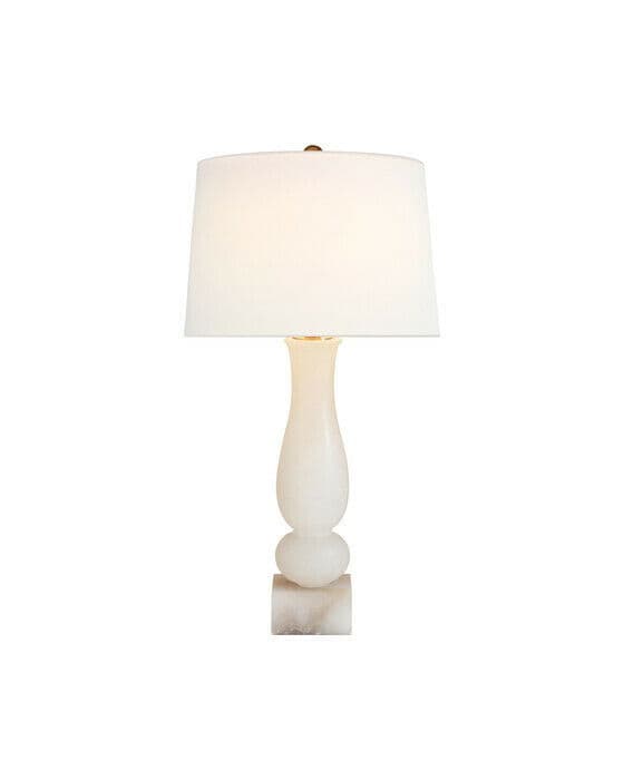 Contemporary Balustrade bordslampa alabaster