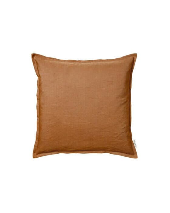 Classic linen kuddfodral terrakotta