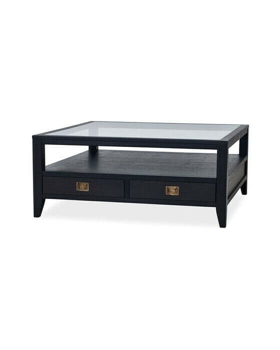 Martino soffbord glasskiva iconic black