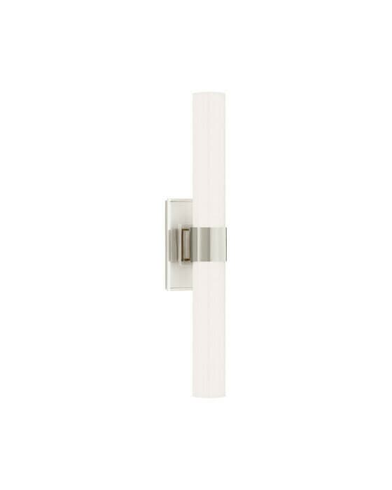 Presidio Petite vägglampa dubbel nickel