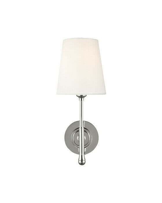 Capri vägglampa nickel