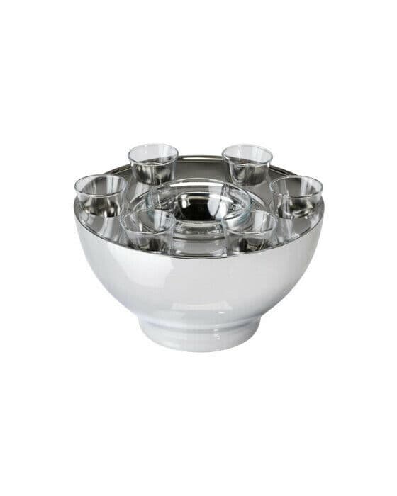Fleurac kaviar set silver