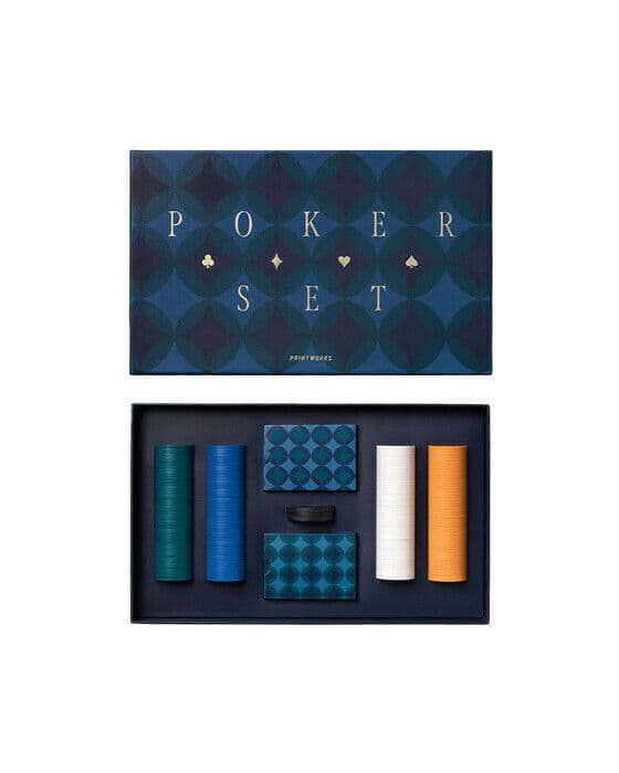 Classic poker set diamonds