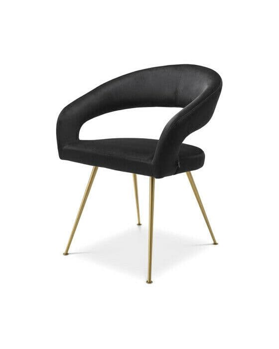 Bravo matstol roche black velvet
