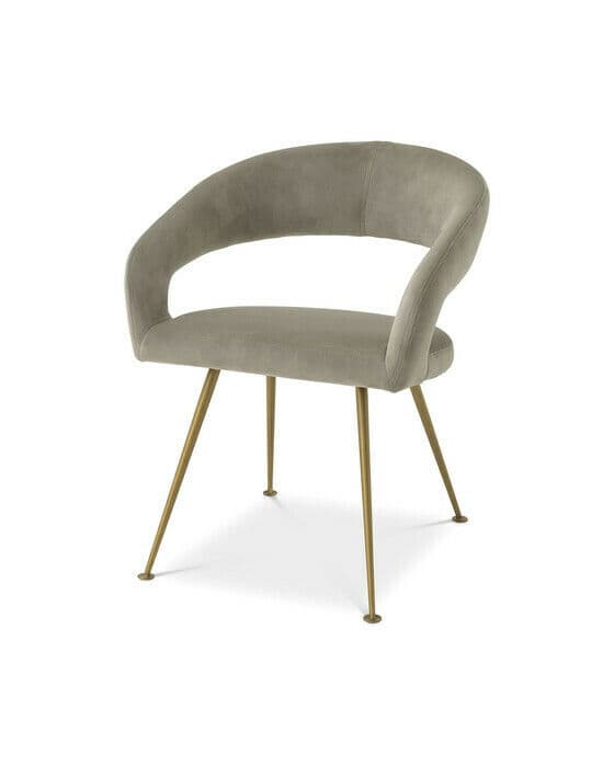 Bravo matstol savona greige velvet
