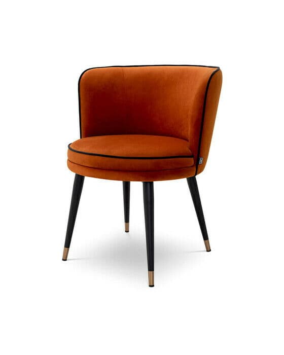 Grenada matstol savona orange velvet