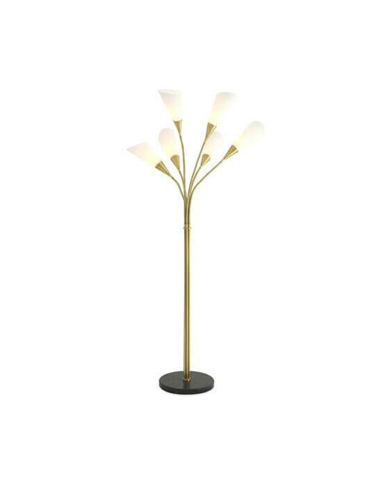 Gagnon golvlampa antik mässing