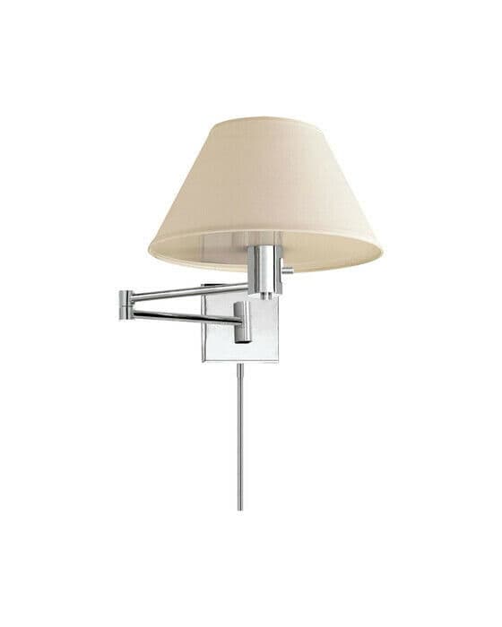 Classic vägglampa nickel