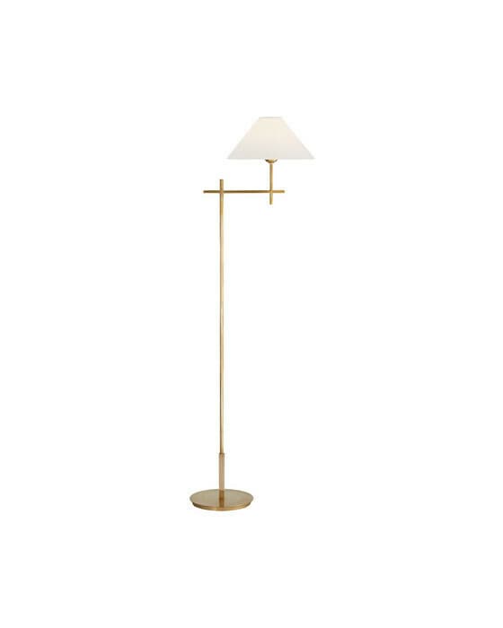 Hackney golvlampa antik mässing