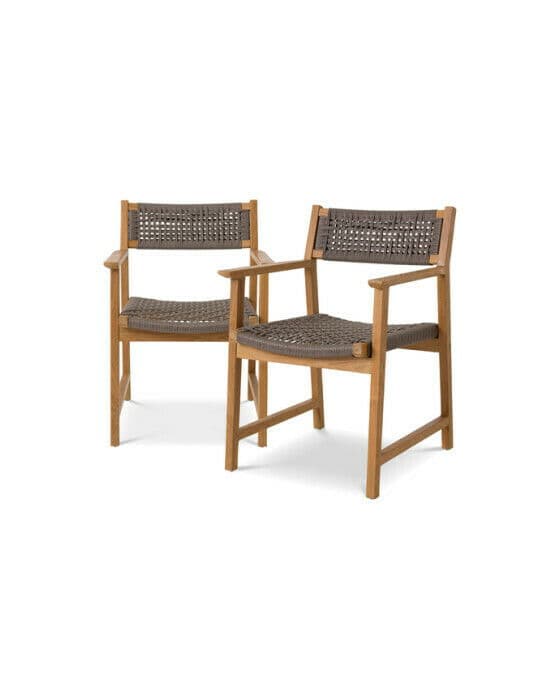 Cancun matstol natural teak 2-set