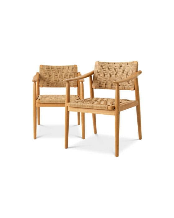Coral Bay matstol natural teak 2-set