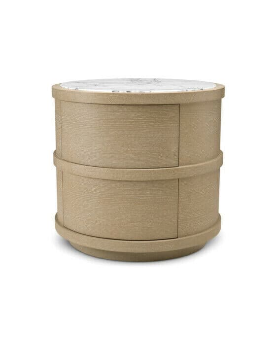 Cabana sängbord washed oak veneer