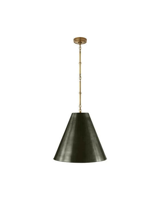 Goodman taklampa antik mässing/brons M