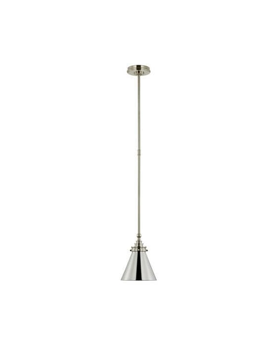 Parkington 9" takpendel nickel/klarglas