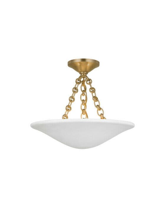 Mollino 16" plafond antik mässing
