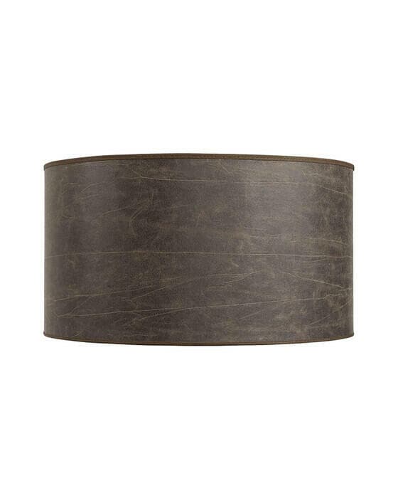 Cylinder lampskärm leather pale brown OUTLET
