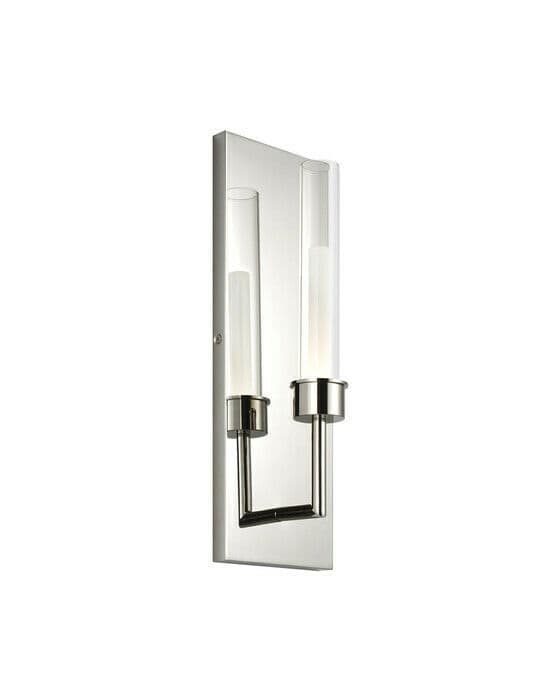 Linger vägglampa nickel