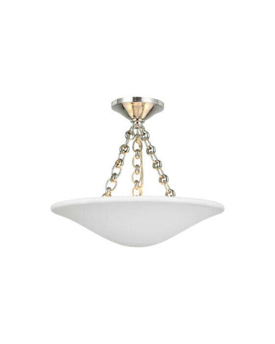 Mollino 16" plafond nickel