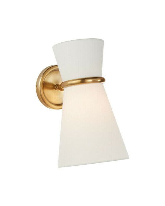 Clarkson vägglampa antik mässing OUTLET