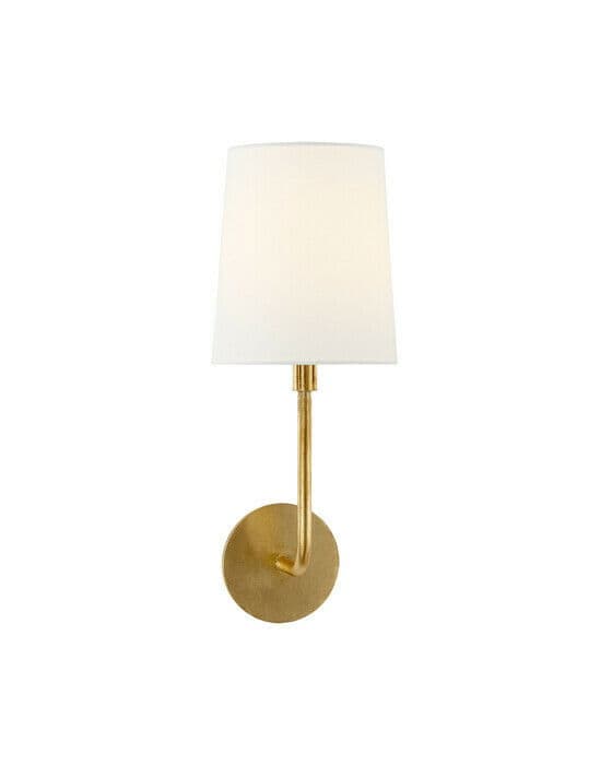 Go Lightly vägglampa Gilded/linne