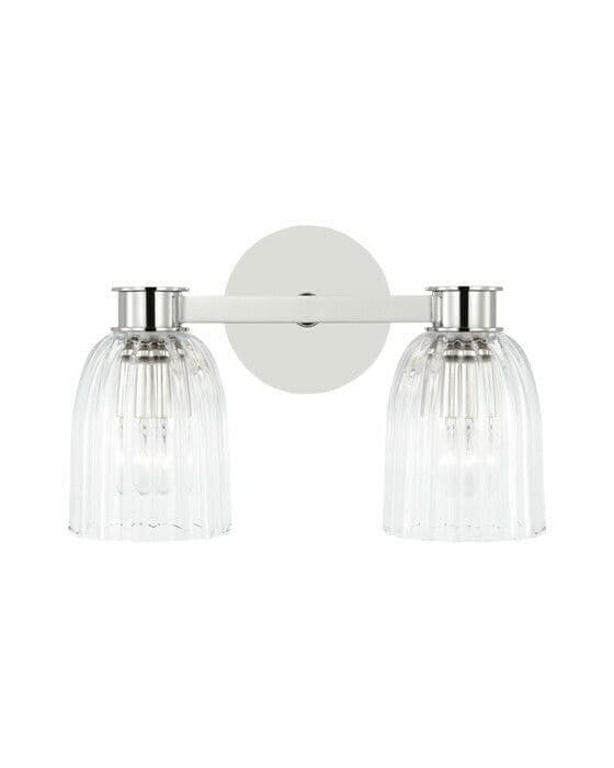 Asalea vägglampa dubbel nickel