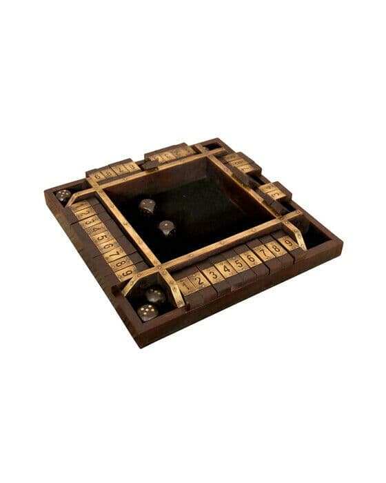 Shut the box spel brun
