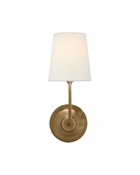 Vendome vägglampa antik mässing