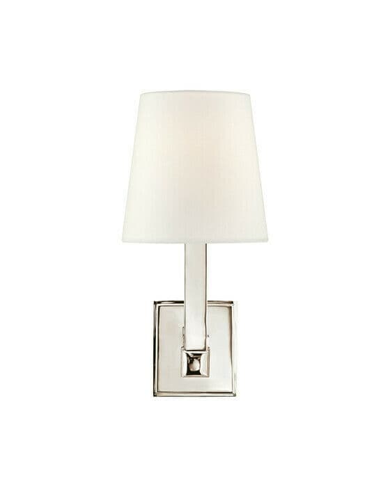 Square Tube vägglampa nickel