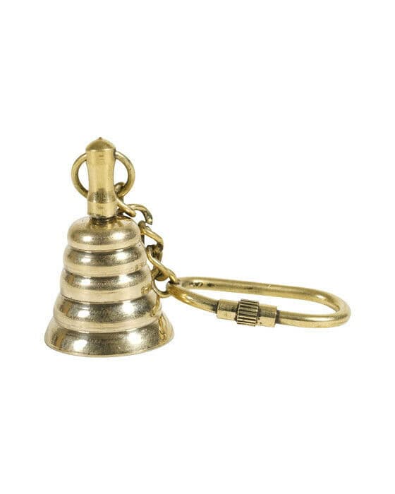 Ringklocka nyckelring mässing