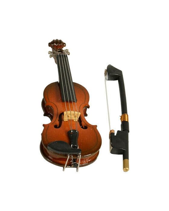 Violin dekoration brun