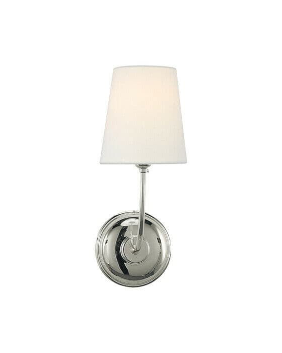 Vendome vägglampa nickel