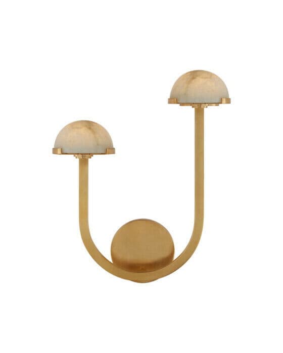 Pedra 15" vägglampa vänster antik mässing