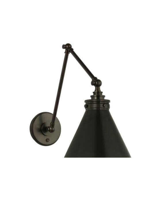 Parkington vägglampa dubbel brons