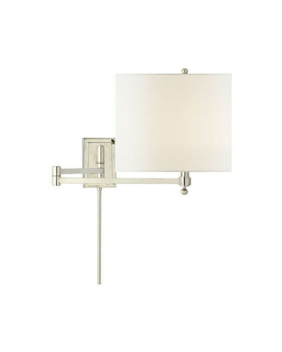 Hudson vägglampa nickel