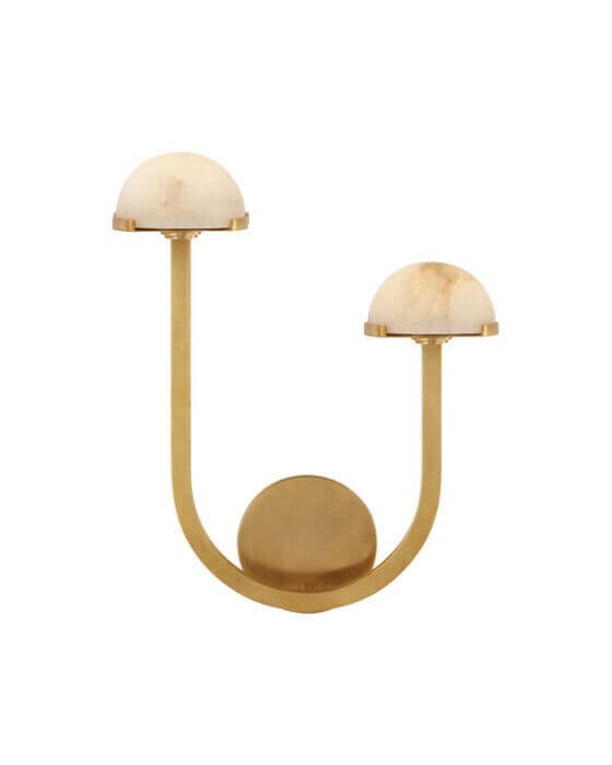Pedra 15" vägglampa höger antik mässing