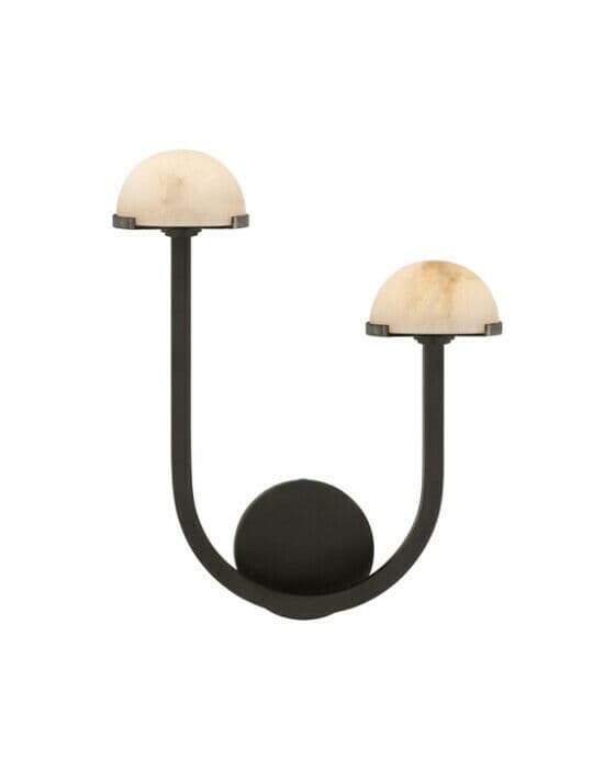Pedra 15" vägglampa höger brons