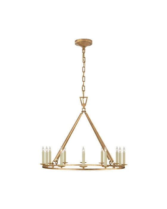 Darlana taklampa rund gilded iron