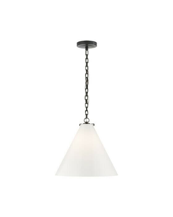 Katie Conical takpendel brons/vit