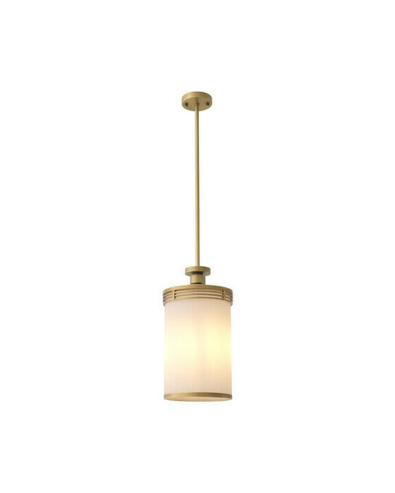 Fayence taklampa antique brass