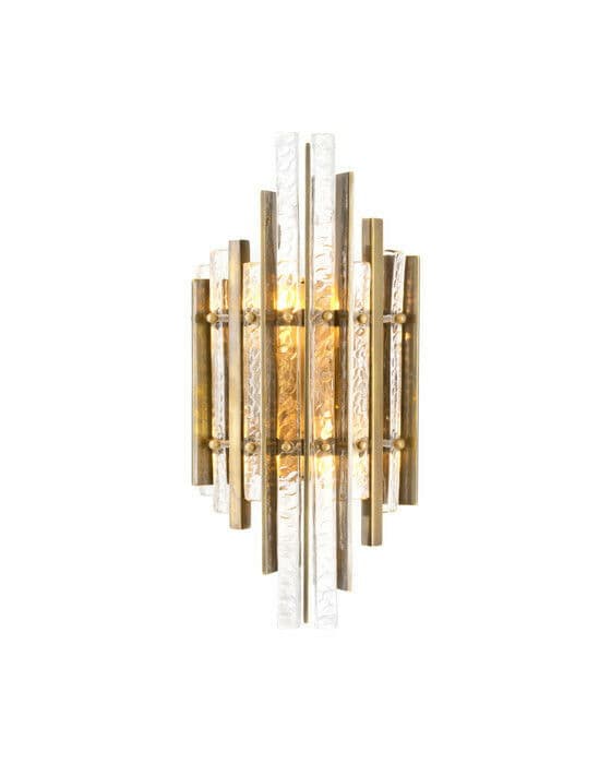 Leonora vägglampa vintage mässing