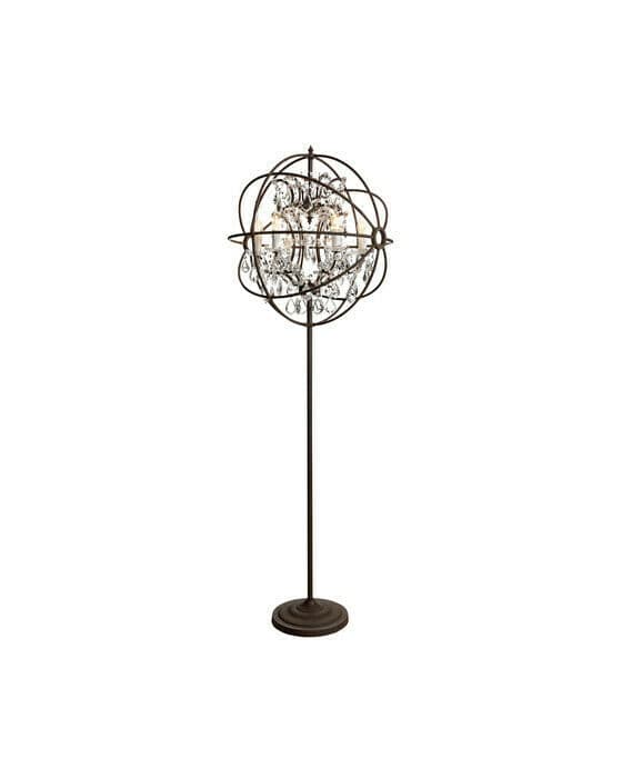 Rome golvlampa antik kristall