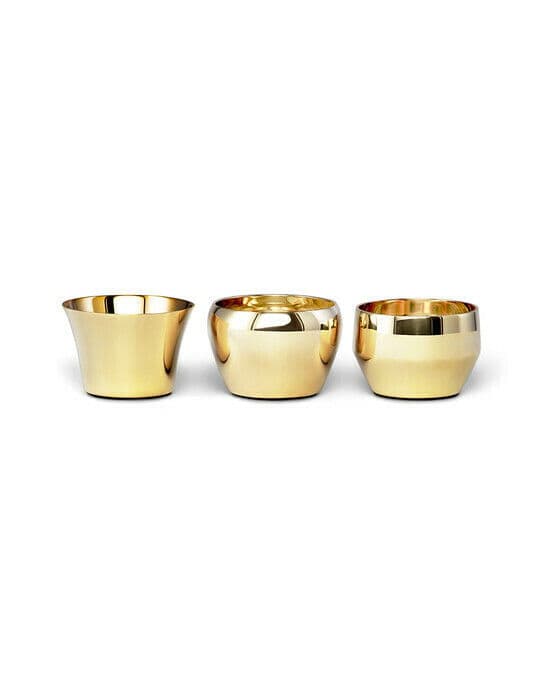 Kin ljushållare mässing 3-pack