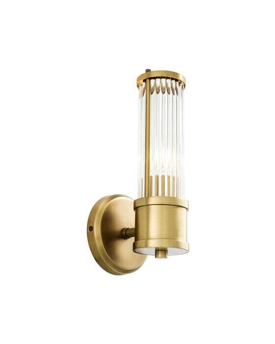 Claridges vägglampa mässing