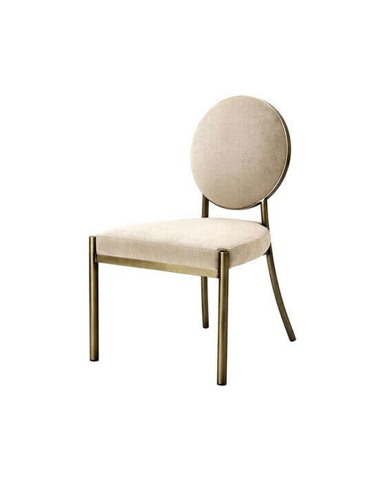 Matstol Scribe greige velvet