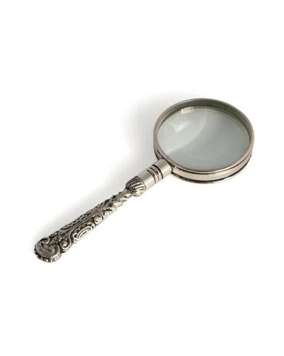 Rococo förstoringsglas silver