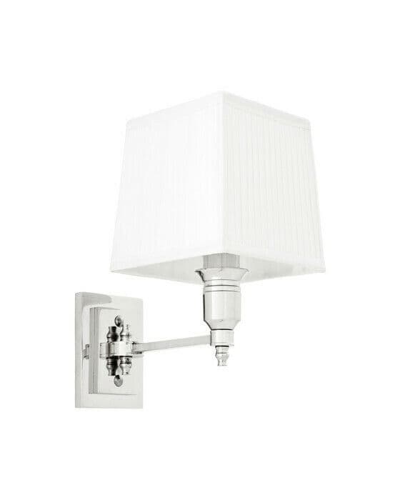 Lexington vägglampa nickel/vit
